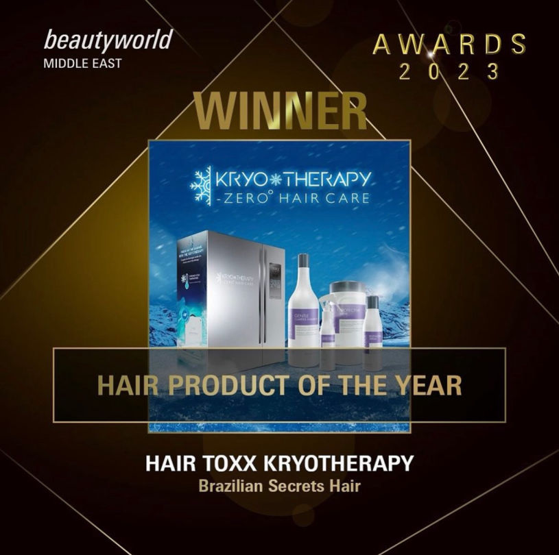 HAIRTOXX brand of the year 2023 - award in Dubai